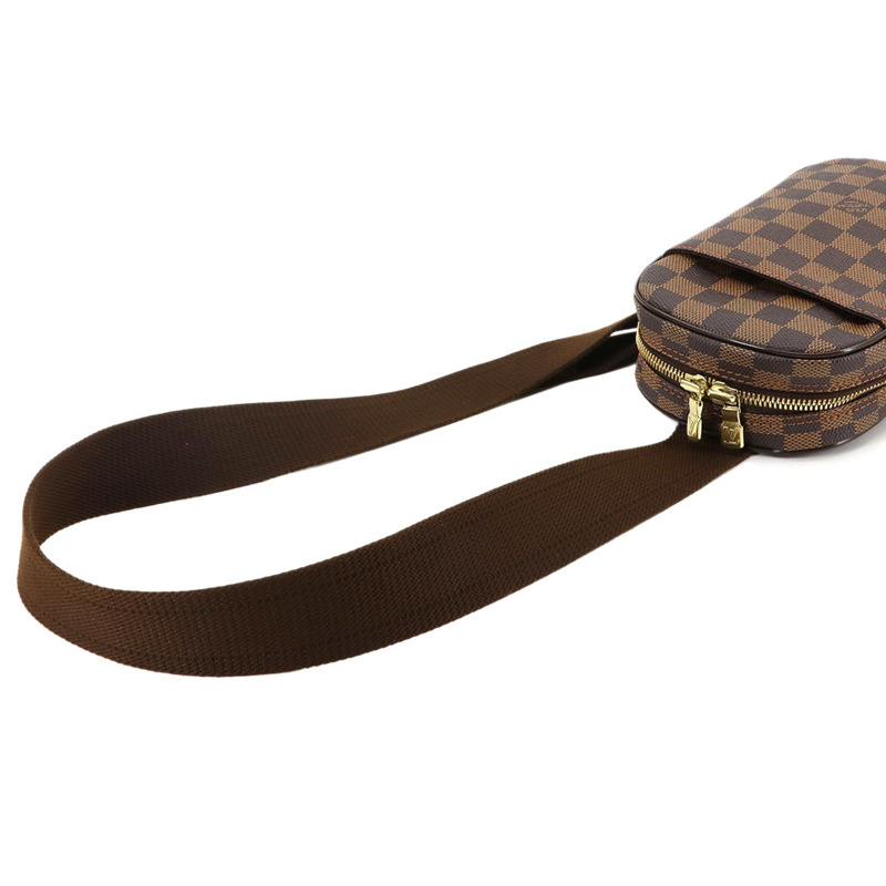 路易威登 Damier Pochette Gange 個人 SPO Ebene 皮革身體包 N48048-5