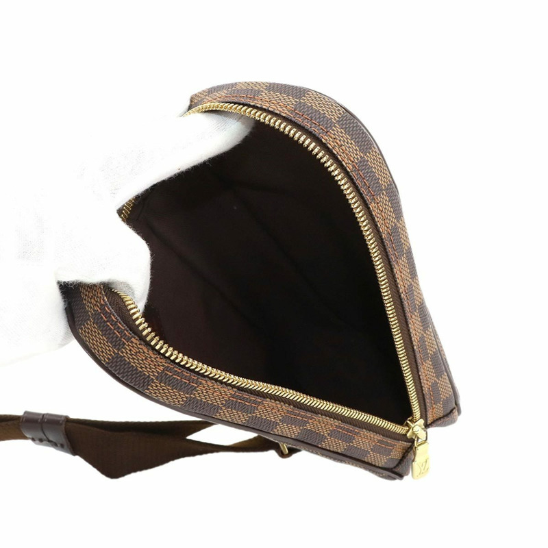 路易威登 Damier Pochette Gange 個人 SPO Ebene 皮革身體包 N48048-6