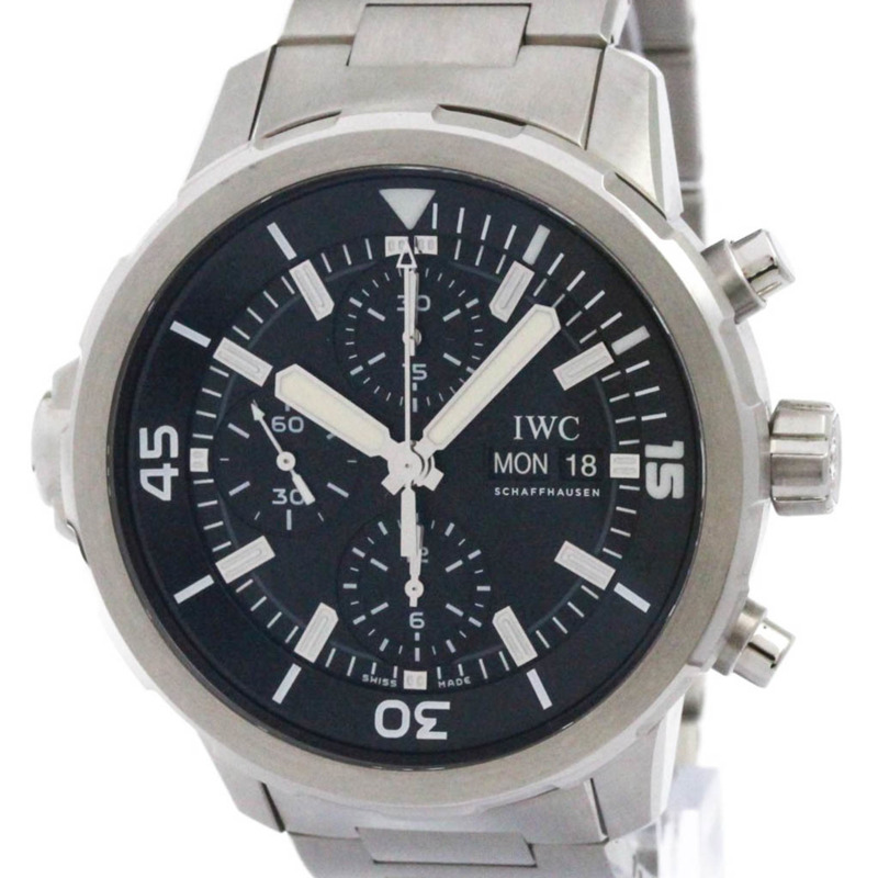 IWC 萬國錶 Aqua Timer 計時碼錶 精鋼自動男士腕錶 IW376804 拋光-0
