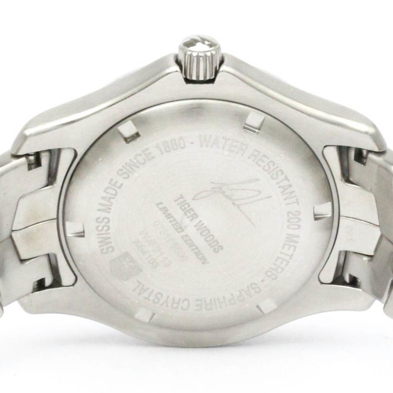 TAG HEUER 豪雅 Link Tiger Woods LTD 限量版自動腕錶 WJF2113 拋光-6