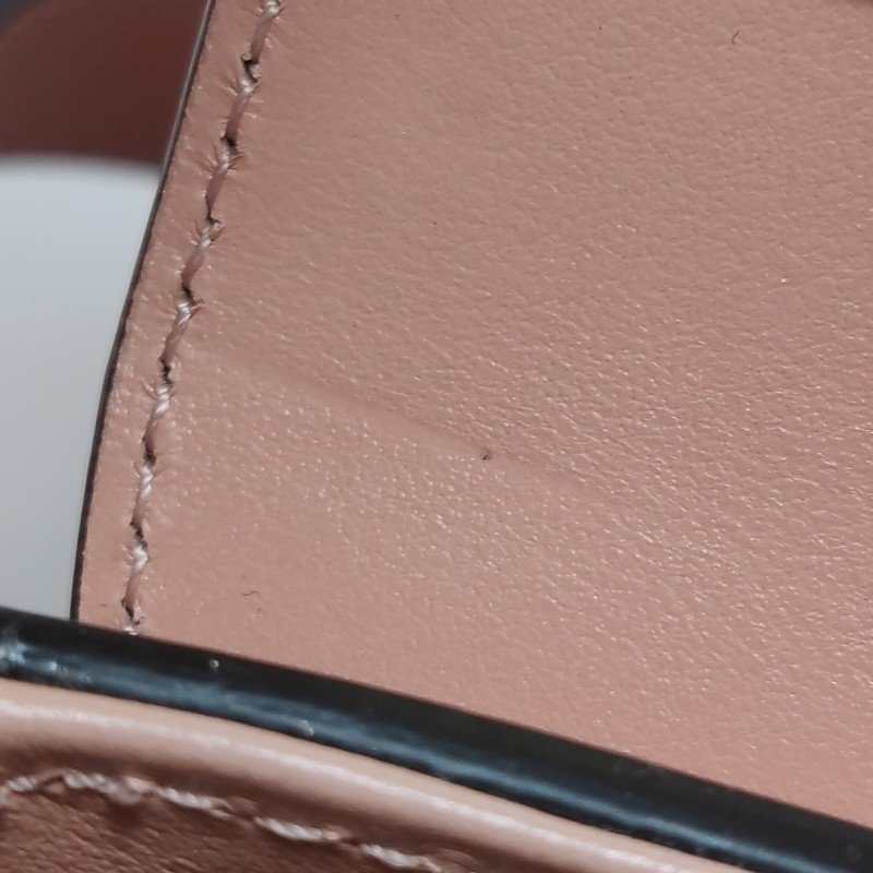 Chloe Chloe C迷你牛皮羊皮翻毛皮拼色字母C徽飾斜挎包單肩包-17