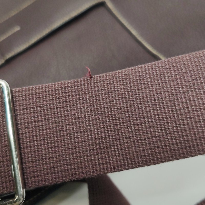 Hermes Good News明線裝飾斜挎包單肩包Togo牛皮銀扣57波爾多酒紅框L刻-9