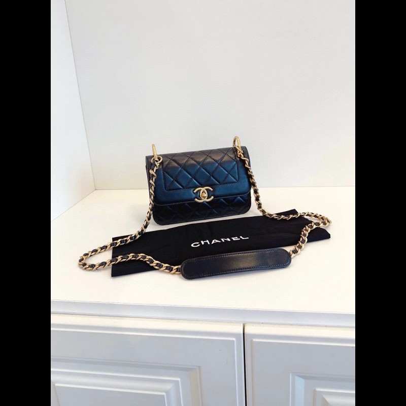 Chanel flap 牛皮-0