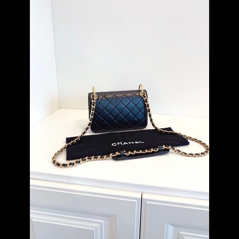 Chanel flap 牛皮-1
