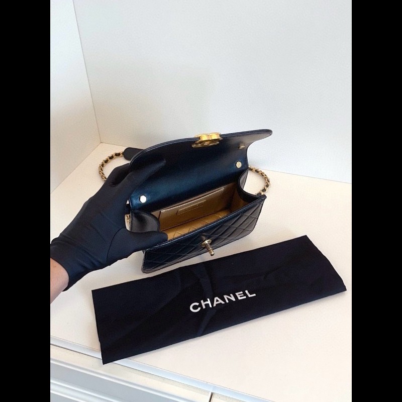 Chanel flap 牛皮-6
