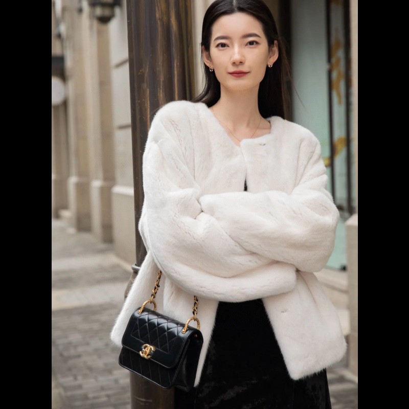 Chanel flap 牛皮-8