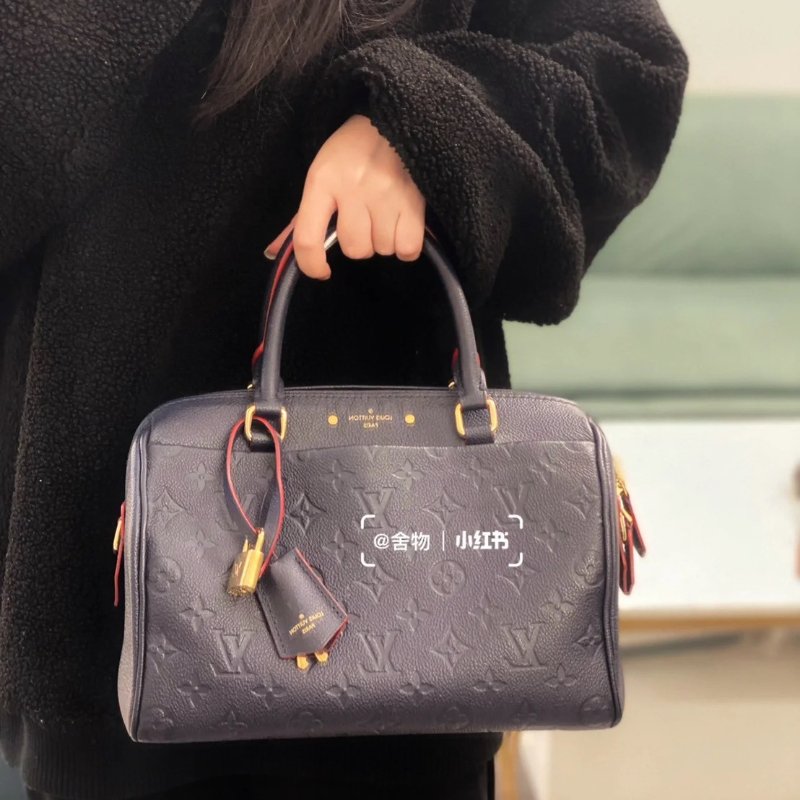 🏷LV．Speedy 25 壓紋海軍藍 M43501 /客人寄賣-32