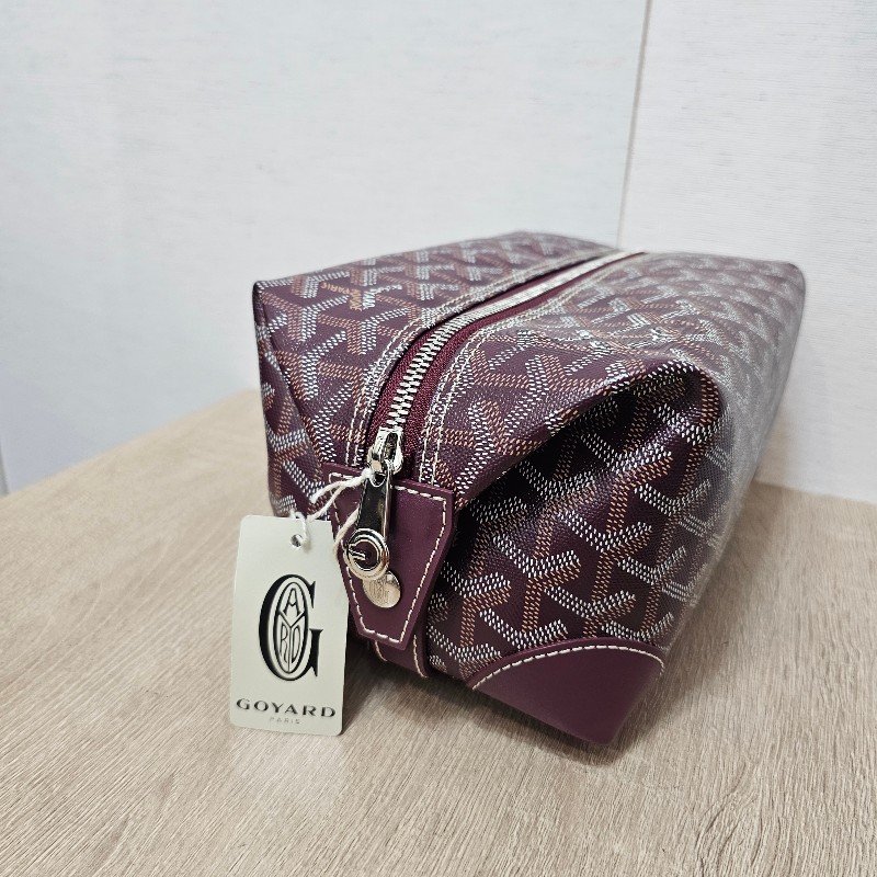 [品況極新❣️免飛出國買價超甜] Goyard酒紅色BowlingToiletry25化妝盥洗包-1