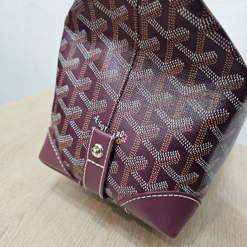 [品況極新❣️免飛出國買價超甜] Goyard酒紅色BowlingToiletry25化妝盥洗包-10