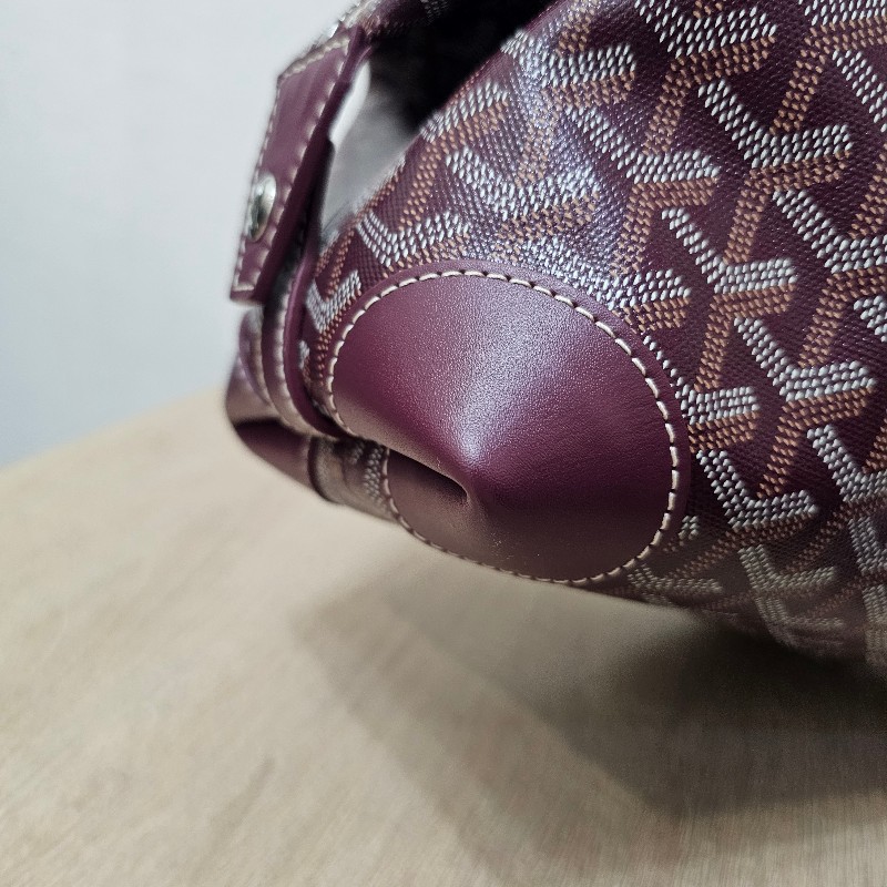 [品況極新❣️免飛出國買價超甜] Goyard酒紅色BowlingToiletry25化妝盥洗包-15