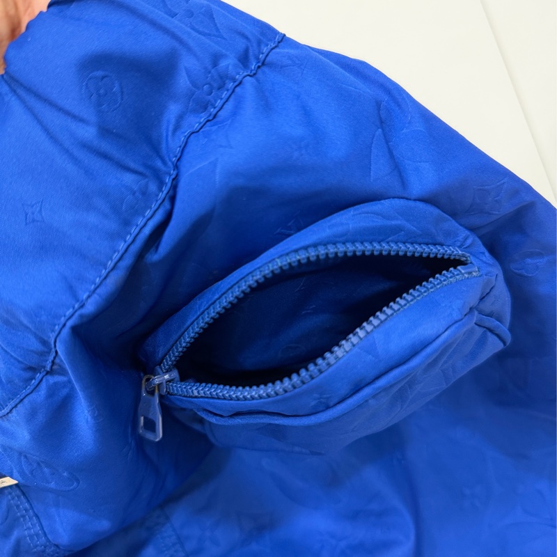 LV MONOGRAM 3D 寶藍色 口袋 海灘褲 沖浪褲 沙灘褲 短褲 運動褲-15