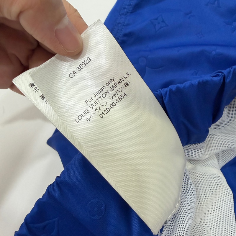 LV MONOGRAM 3D 寶藍色 口袋 海灘褲 沖浪褲 沙灘褲 短褲 運動褲-24