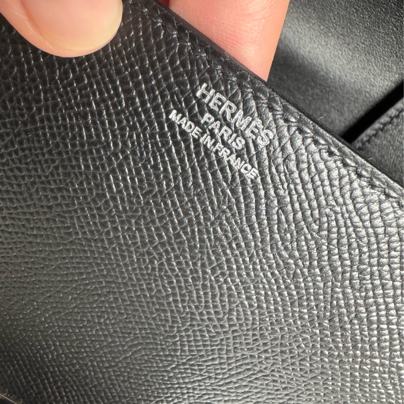 Hermes 黑色銀扣 DELLA18 臀骨包-12
