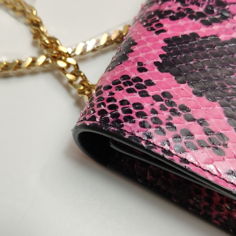 Saint Laurent Kate凱特包中號蛇皮拼色YSL標誌斜挎包單肩包-15