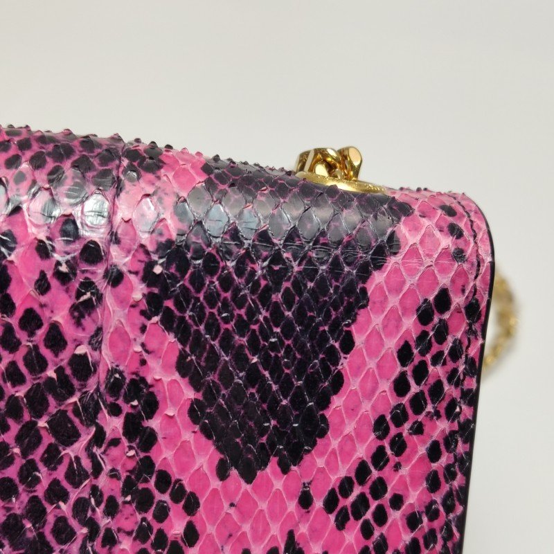 Saint Laurent Kate凱特包中號蛇皮拼色YSL標誌斜挎包單肩包-16