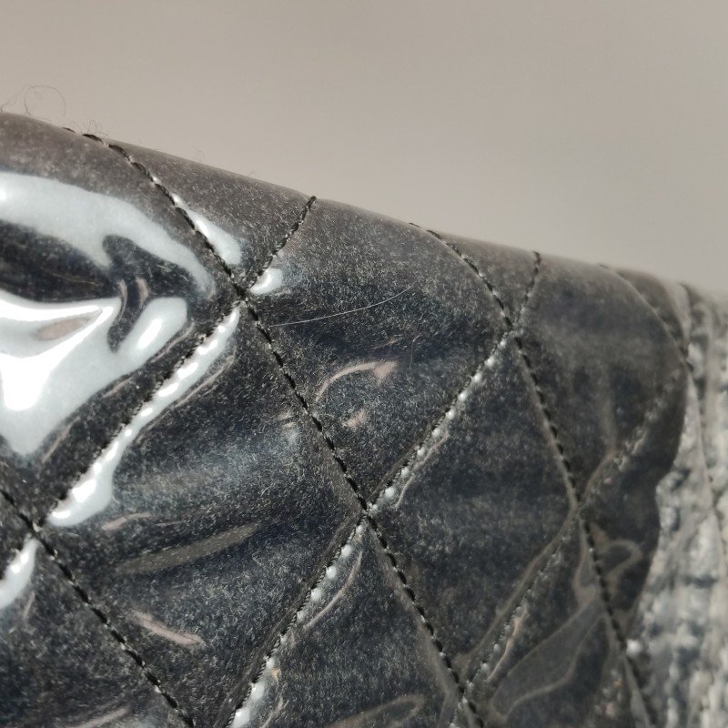 Chanel 菱格絎縫流蘇邊皮穿鏈托特包單肩包-12