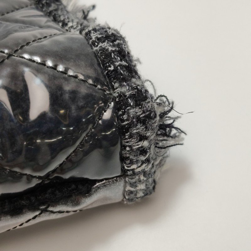 Chanel 菱格絎縫流蘇邊皮穿鏈托特包單肩包-18