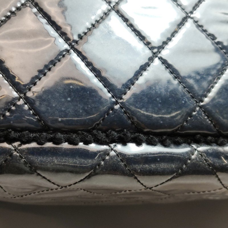 Chanel 菱格絎縫流蘇邊皮穿鏈托特包單肩包-19