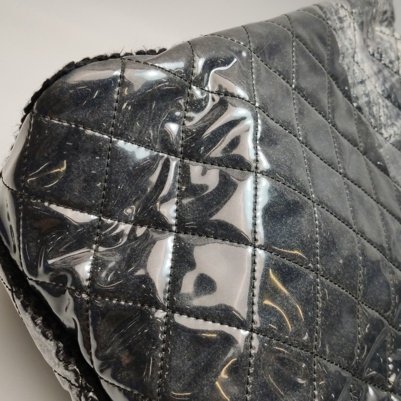 Chanel 菱格絎縫流蘇邊皮穿鏈托特包單肩包-22