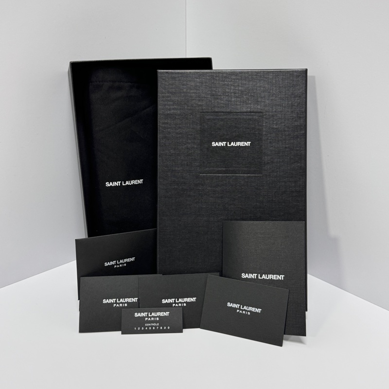 （超新品～ 極稀有⏰） YSL “so black” 全黑魚子醬 信封包-7