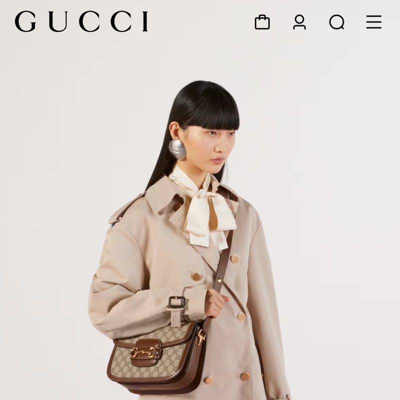 #全網最低 #櫃上在售8️⃣萬多 Gucci 1955馬銜扣中號斜挎肩背包-2