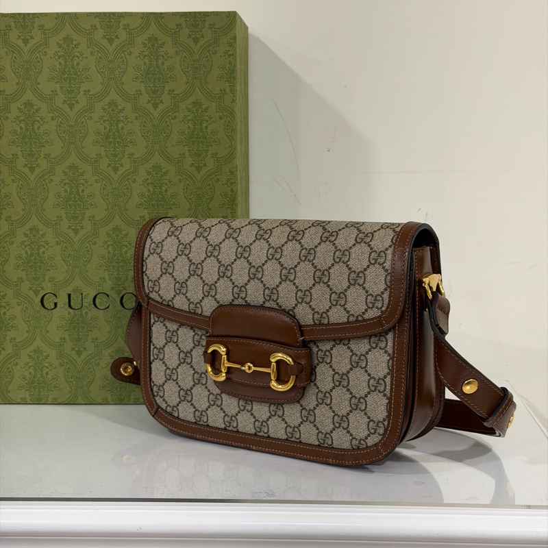 #全網最低 #櫃上在售8️⃣萬多 Gucci 1955馬銜扣中號斜挎肩背包-4