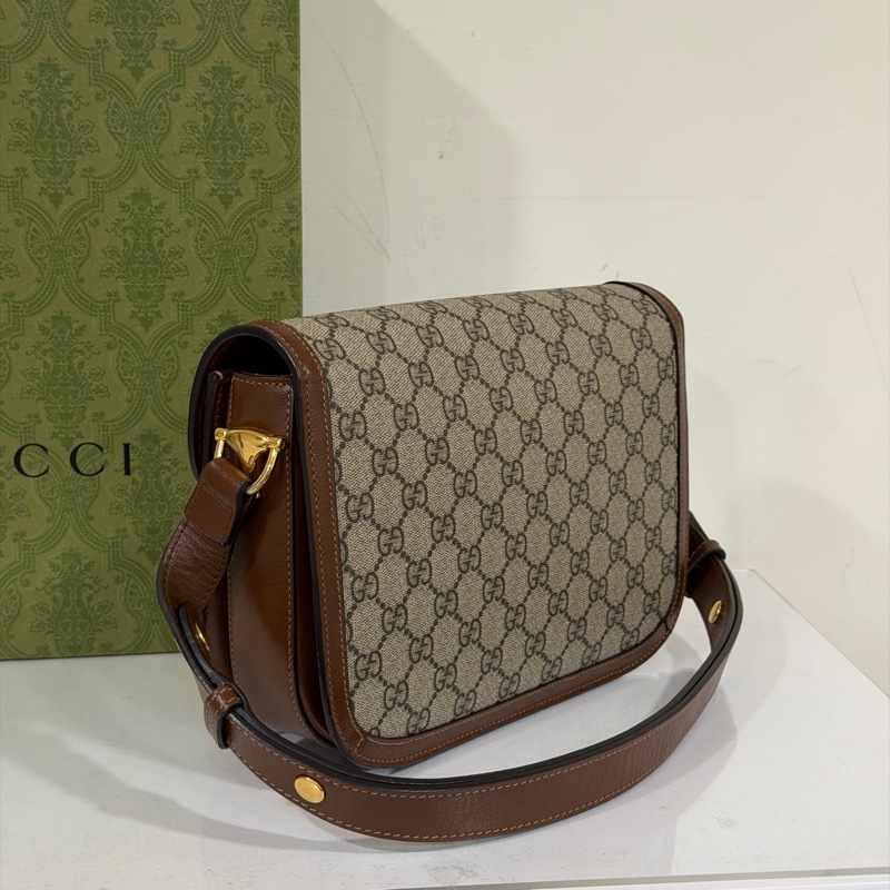#全網最低 #櫃上在售8️⃣萬多 Gucci 1955馬銜扣中號斜挎肩背包-5