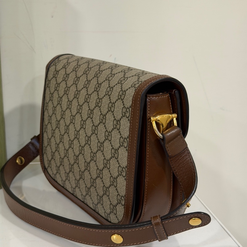 #全網最低 #櫃上在售8️⃣萬多 Gucci 1955馬銜扣中號斜挎肩背包-6