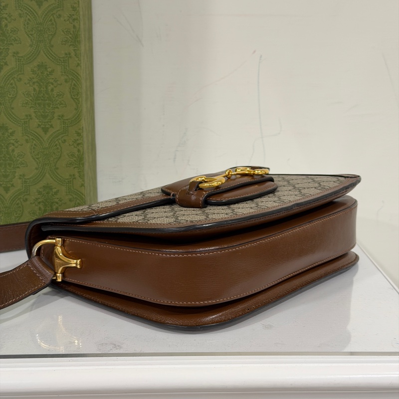 #全網最低 #櫃上在售8️⃣萬多 Gucci 1955馬銜扣中號斜挎肩背包-8