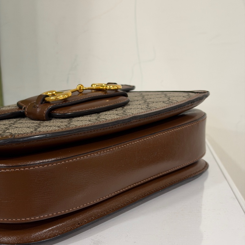 #全網最低 #櫃上在售8️⃣萬多 Gucci 1955馬銜扣中號斜挎肩背包-10