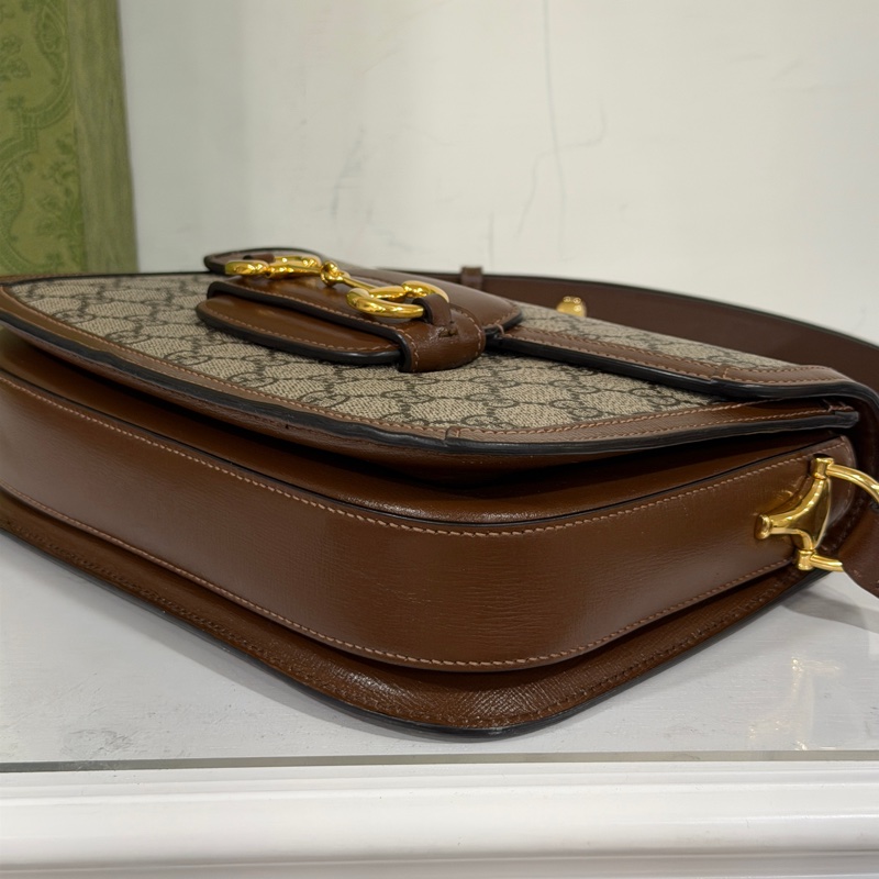 #全網最低 #櫃上在售8️⃣萬多 Gucci 1955馬銜扣中號斜挎肩背包-11