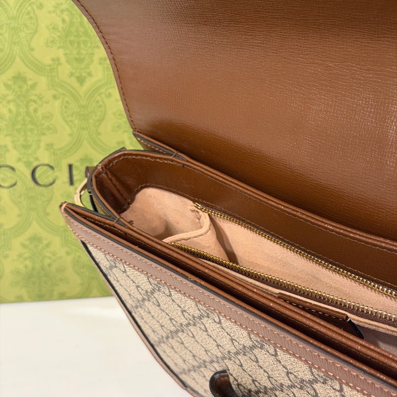 #全網最低 #櫃上在售8️⃣萬多 Gucci 1955馬銜扣中號斜挎肩背包-17