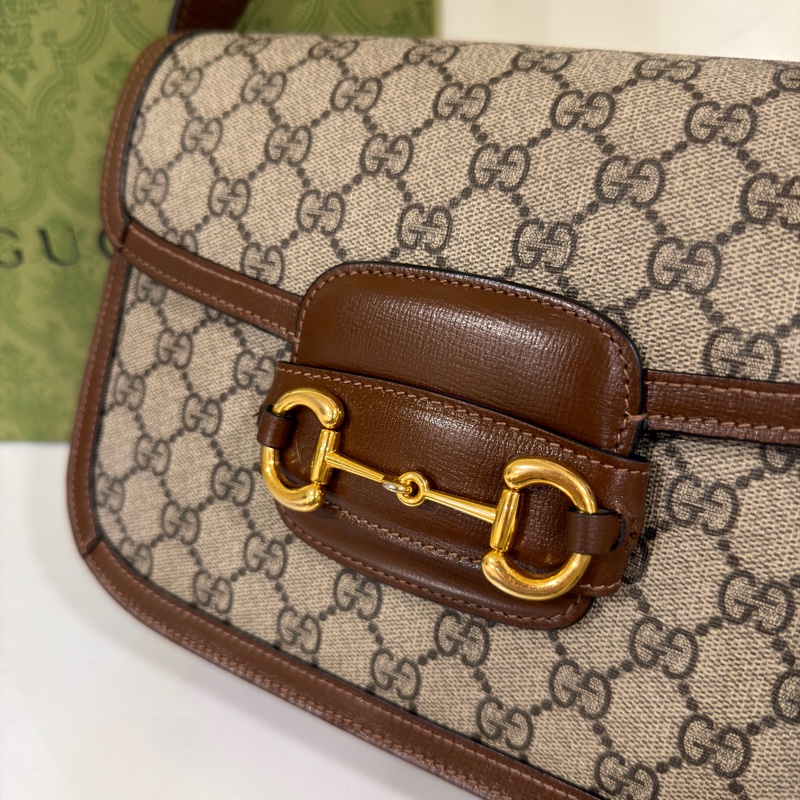 #全網最低 #櫃上在售8️⃣萬多 Gucci 1955馬銜扣中號斜挎肩背包-28