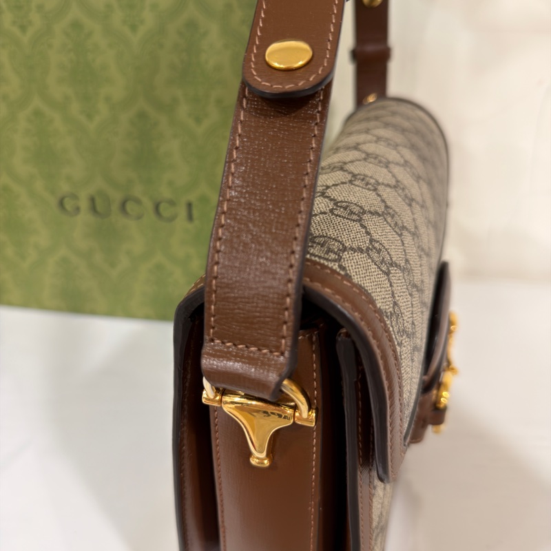 #全網最低 #櫃上在售8️⃣萬多 Gucci 1955馬銜扣中號斜挎肩背包-30