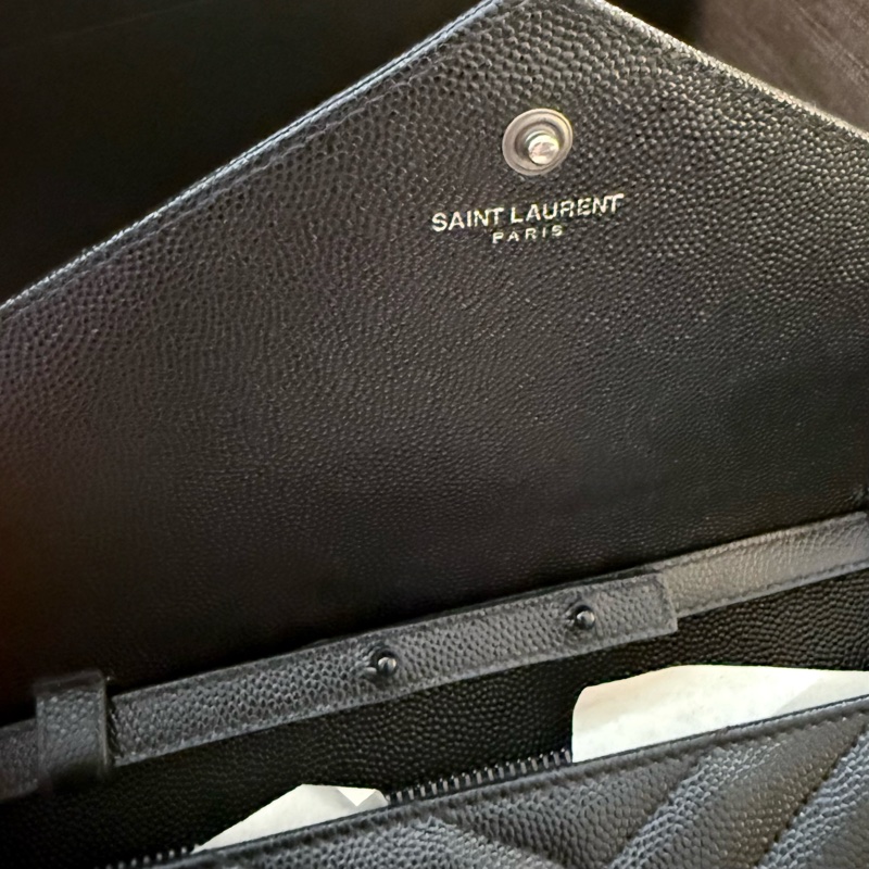 【YSL】Saint Laurent WOC 22cm 全黑信封包 All Black-7