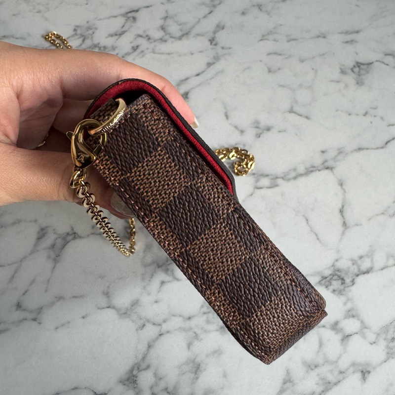 LV咖棋盤格三合一woc-3