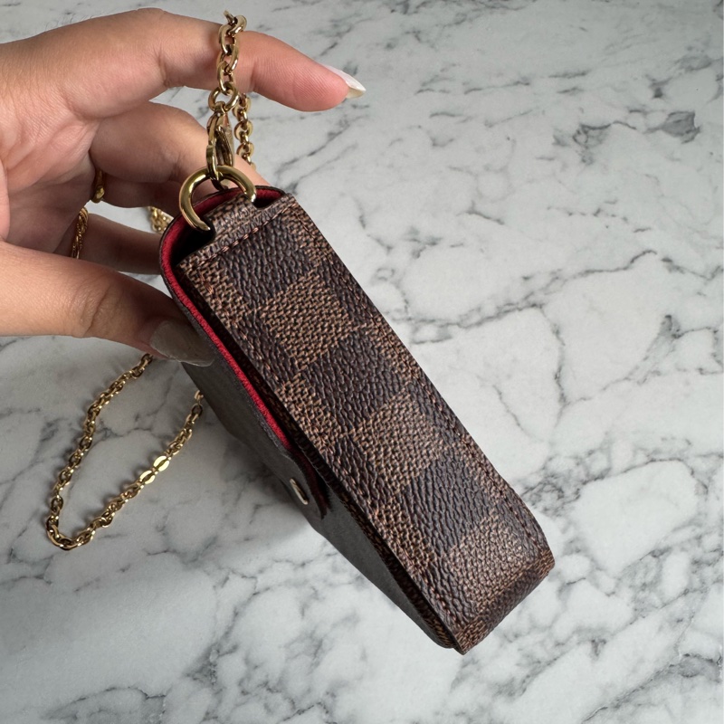 LV咖棋盤格三合一woc-4