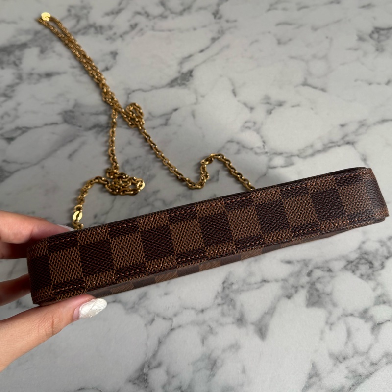 LV咖棋盤格三合一woc-5