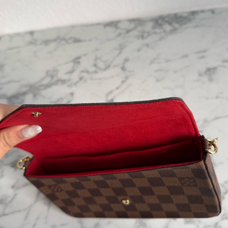 LV咖棋盤格三合一woc-12