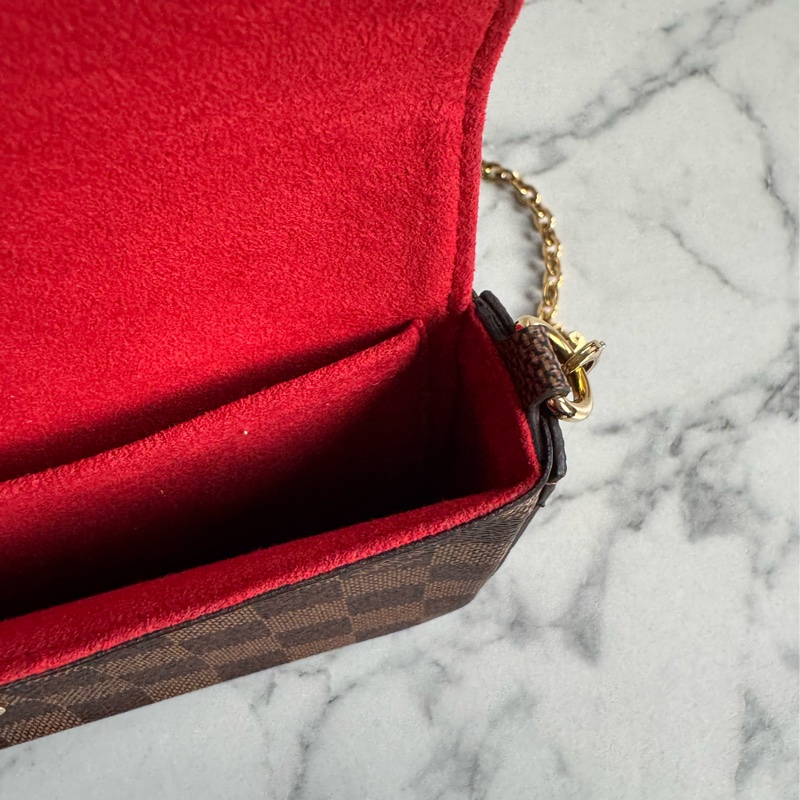 LV咖棋盤格三合一woc-15