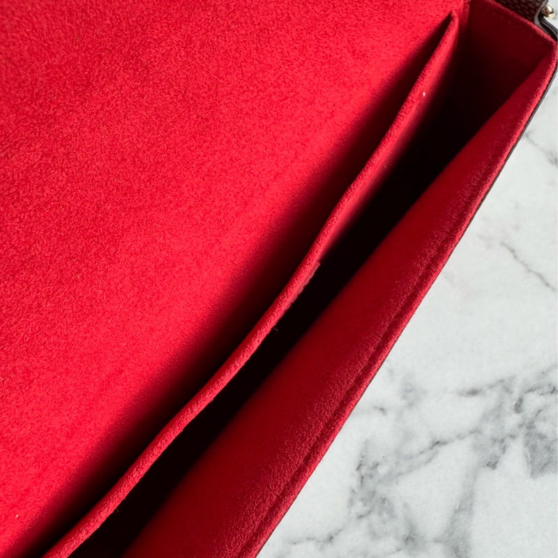 LV咖棋盤格三合一woc-17