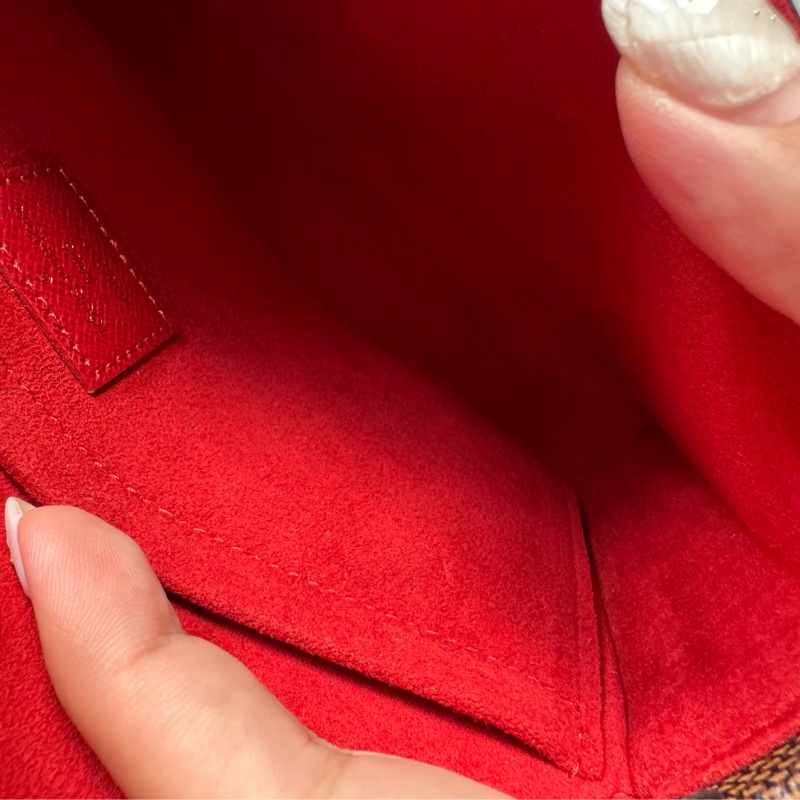 LV咖棋盤格三合一woc-19