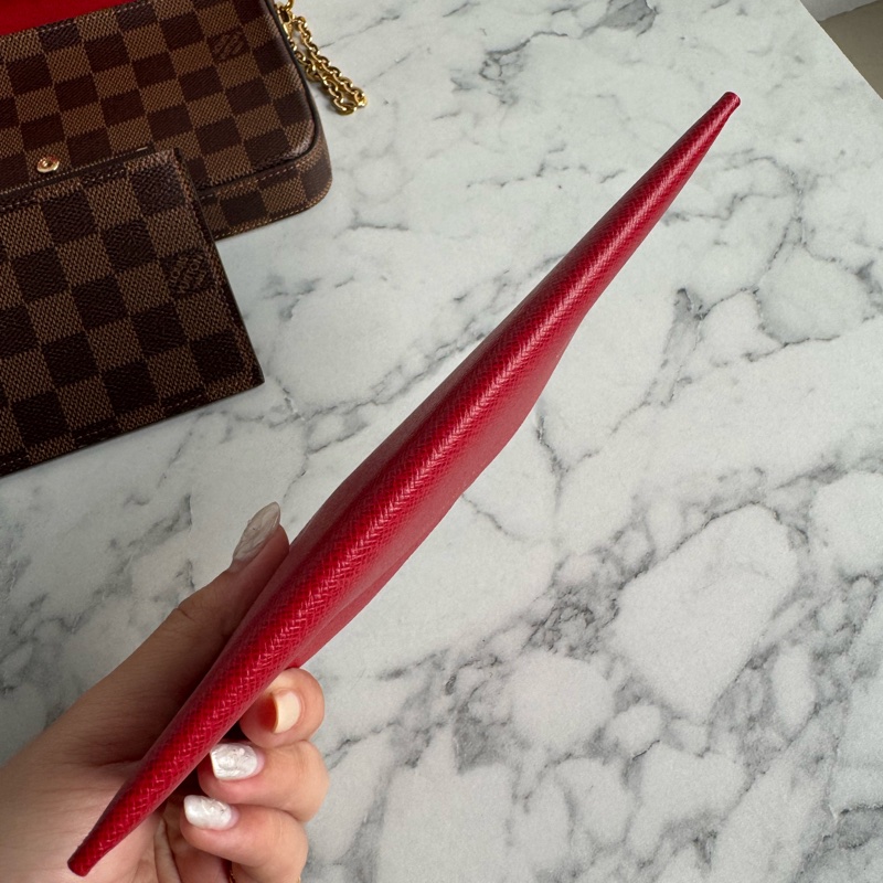 LV咖棋盤格三合一woc-34