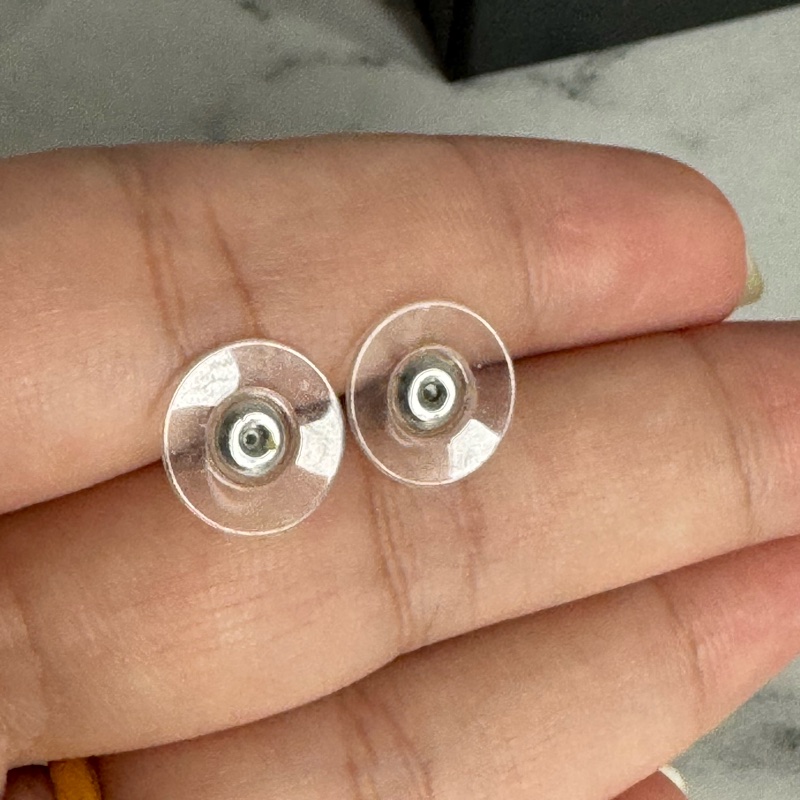 Chanel白雙C珍珠耳環-8