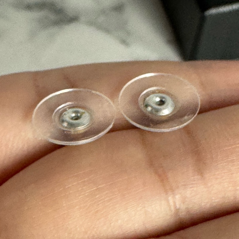 Chanel白雙C珍珠耳環-11