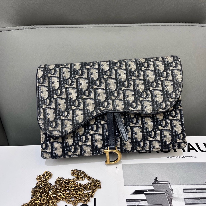 Dior 迪奧老花woc 大號鏈條包saddle-0