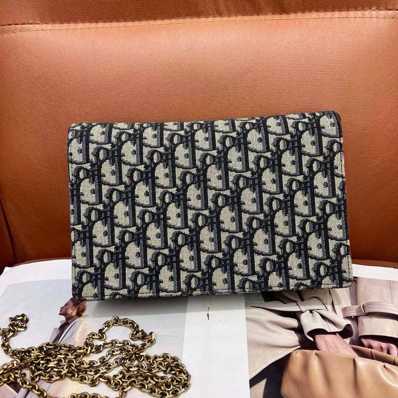 Dior 迪奧老花woc 大號鏈條包saddle-1