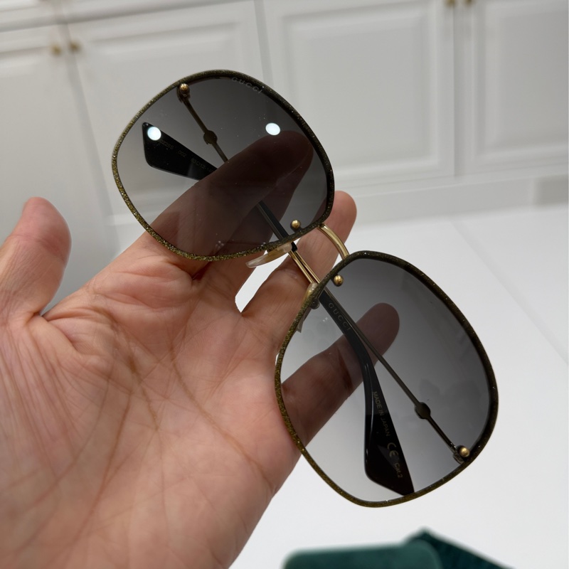gucci GG0228s 002 亮片 小蜜蜂 太陽眼鏡 墨鏡-3