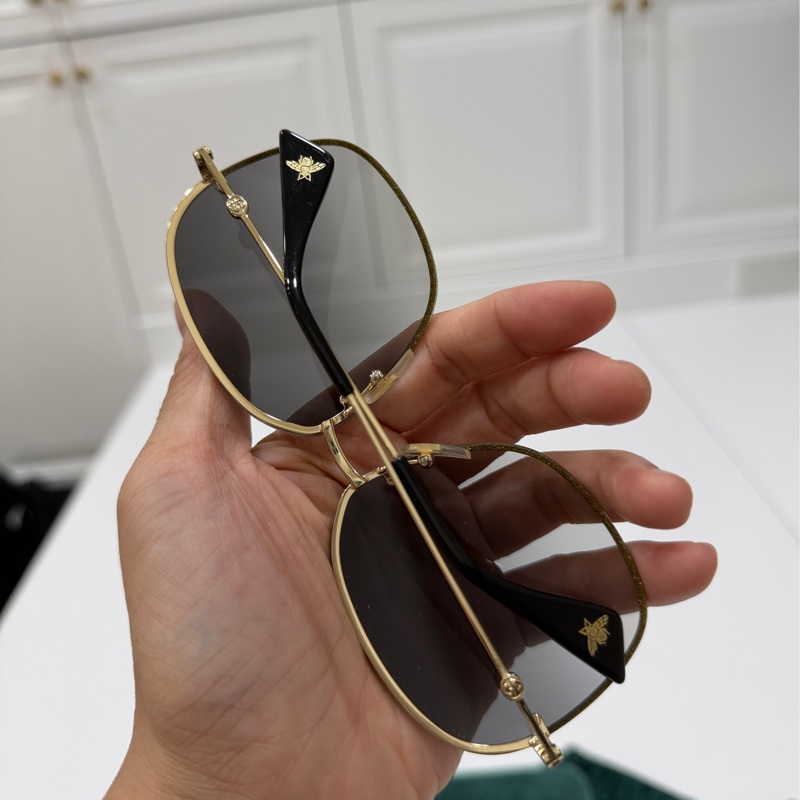 gucci GG0228s 002 亮片 小蜜蜂 太陽眼鏡 墨鏡-4