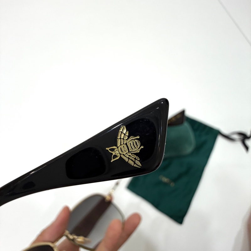 gucci GG0228s 002 亮片 小蜜蜂 太陽眼鏡 墨鏡-5